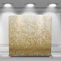 10ft Gold stripe tension fabric display backdrop stand